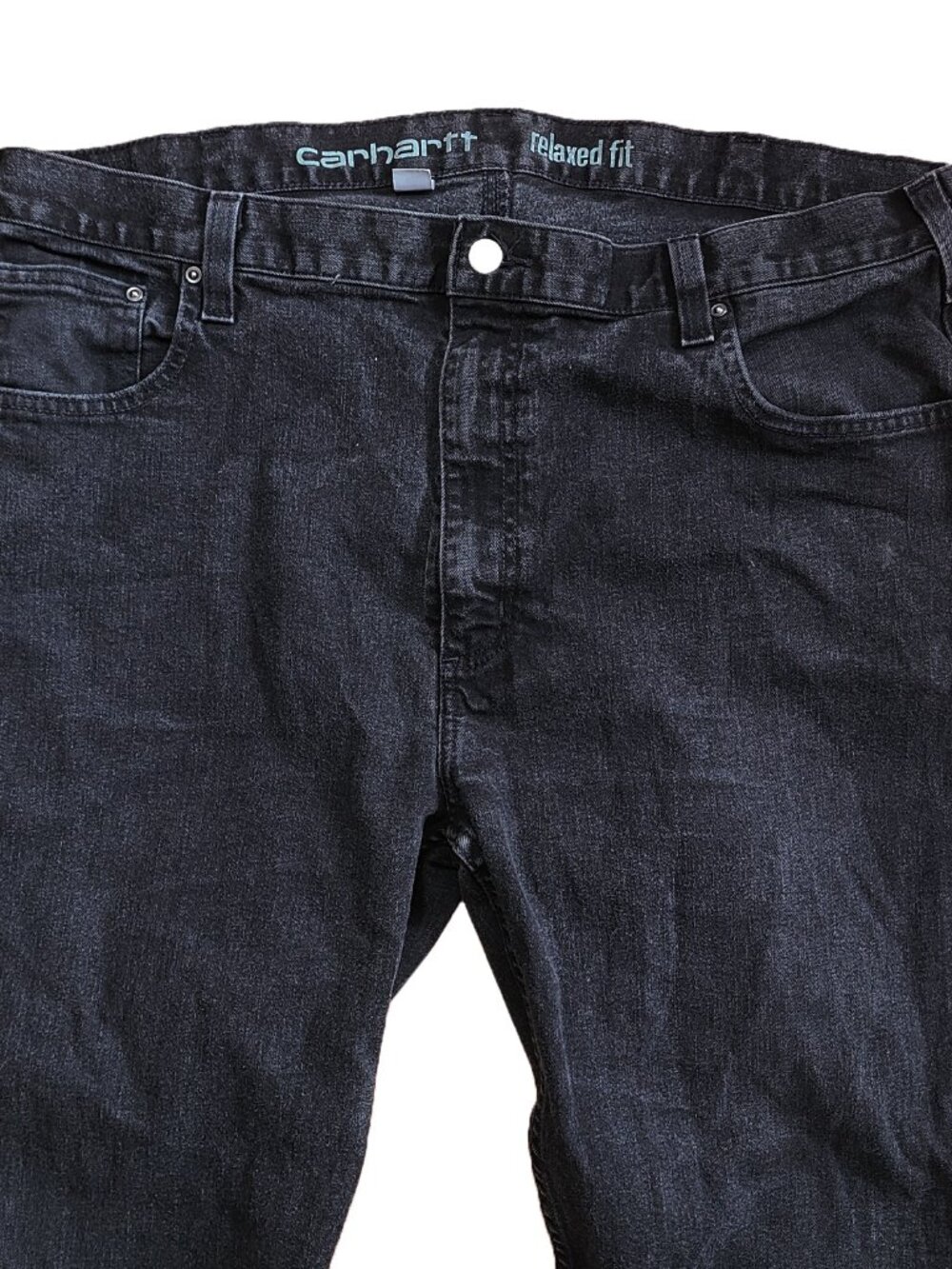 Carhartt 102804-N00 Rugged Flex Relaxed Strait Jean- Dusty Black 42x32